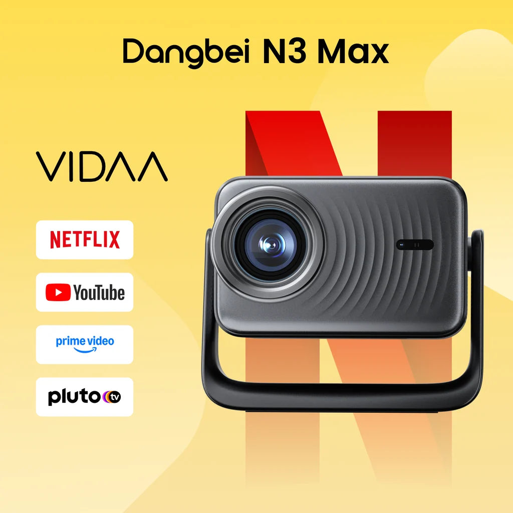 N3 Max - VIDAA OS Smart Home Projector with Licensed Netflix