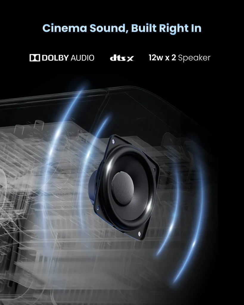 MP1 Max - Projecteur laser intelligent 4K pour domicile avec Google TV et Netflix sous licence