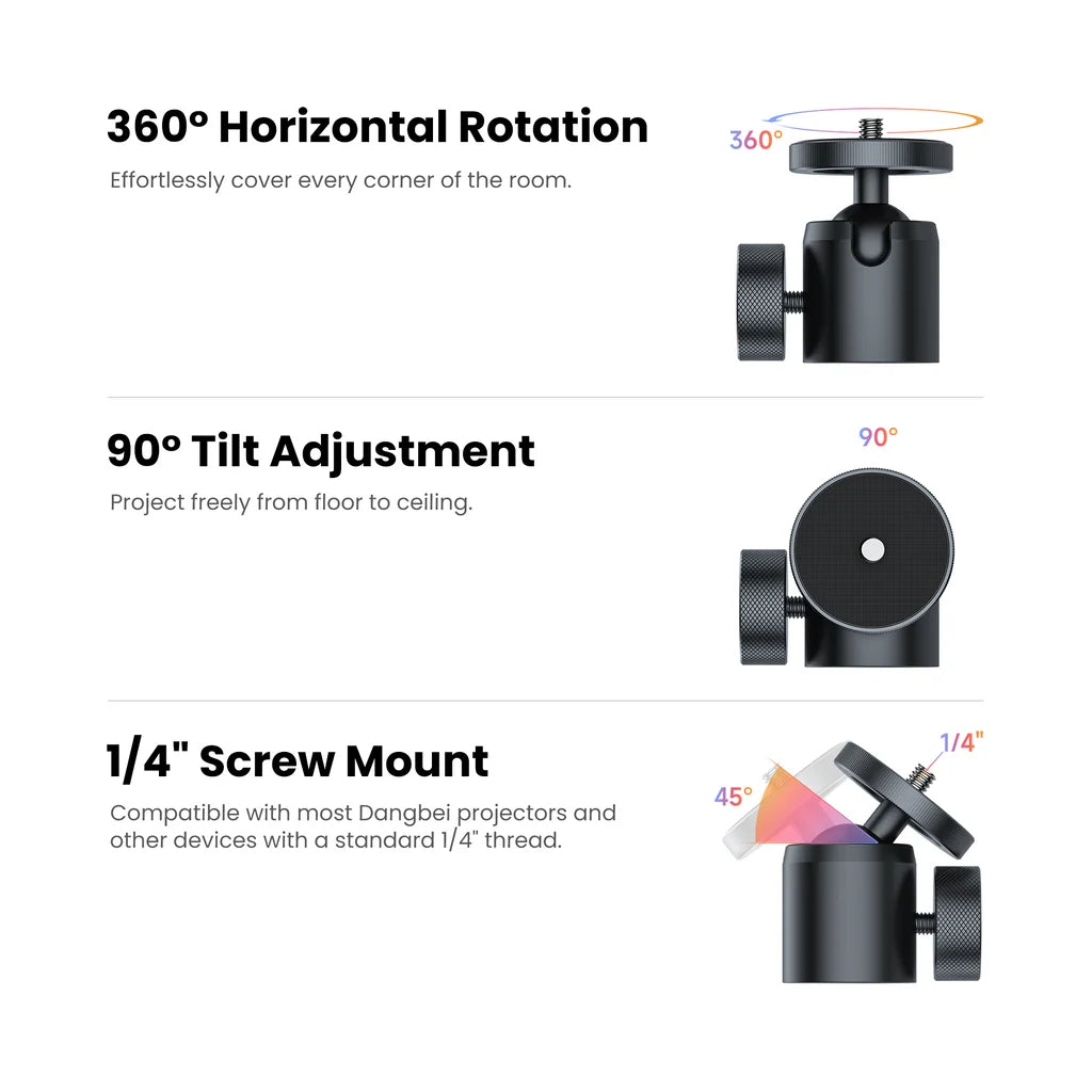 360° Adjustable Projector Floor Stand for N3 Max /MP1 Max /DBOX02 /Atom /DBOX01 /DBX3 Pro and N2